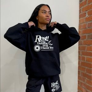 Okay to rest universe hoodie